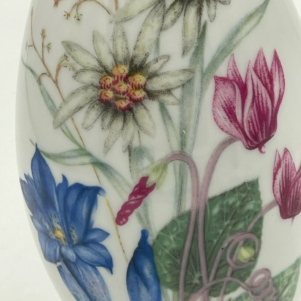 Vintage Altenkunstadt Bavaria  White Pitcher /Vase with Floral Design